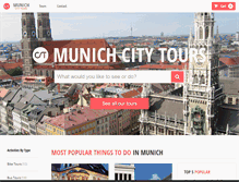 Tablet Screenshot of munichcitytour.com